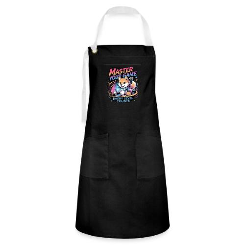 Cute Gamer Shiba Inu Level Up - Artisan Apron