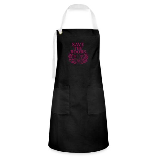 Save the boobs floral - Artisan Apron