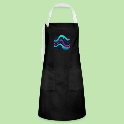 Abstract Wavy Ocean Pattern - Artisan Apron