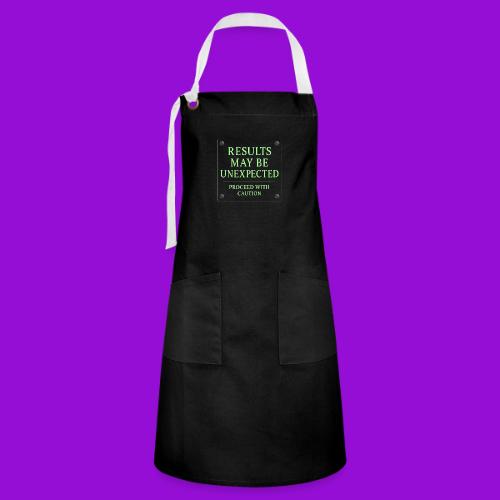 Results May Be Unexpected - Neon Green - Artisan Apron