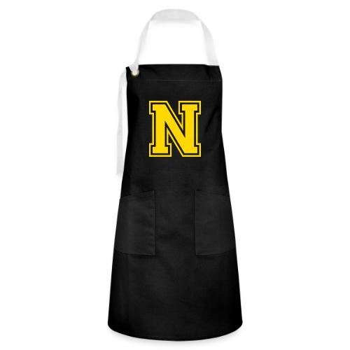 Letter N – Capital Athletic Alphabet Monogram - Artisan Apron