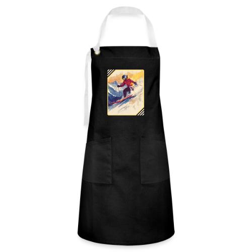 Skiing Through Snow Dreams - Artisan Apron
