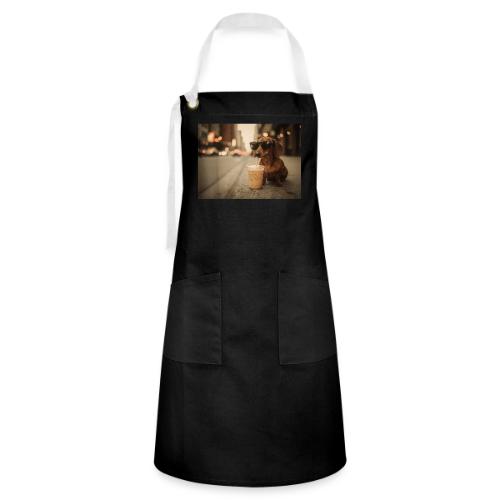 Funny Dachshund Iced Coffee Lover Tee - Artisan Apron