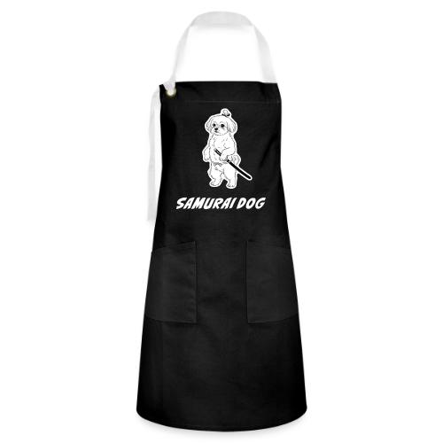 Samurai Maltese Katana Warrior Dog Tee - Artisan Apron
