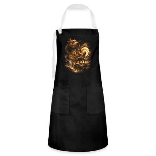 Pit Bull Howling Moon Fantasy Forest Tee - Artisan Apron