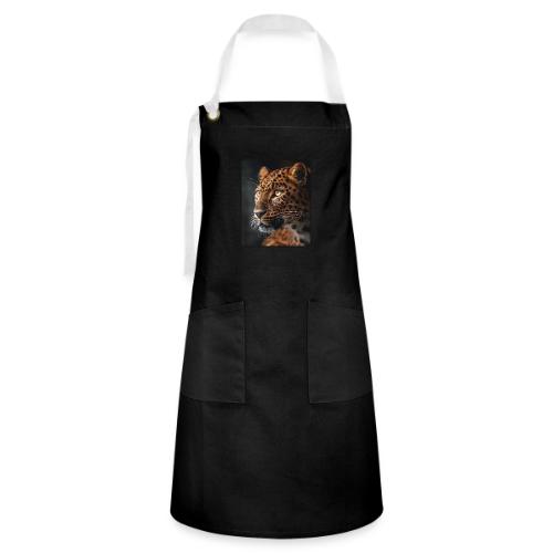 Amur Leopard Face Wildlife Design - Artisan Apron