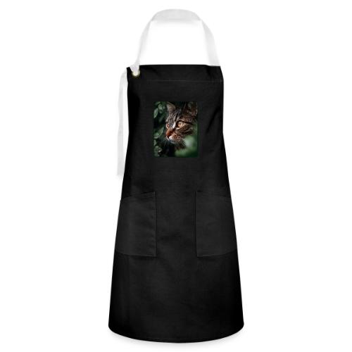 Tabby Cat Jungle Eyes Design - Artisan Apron