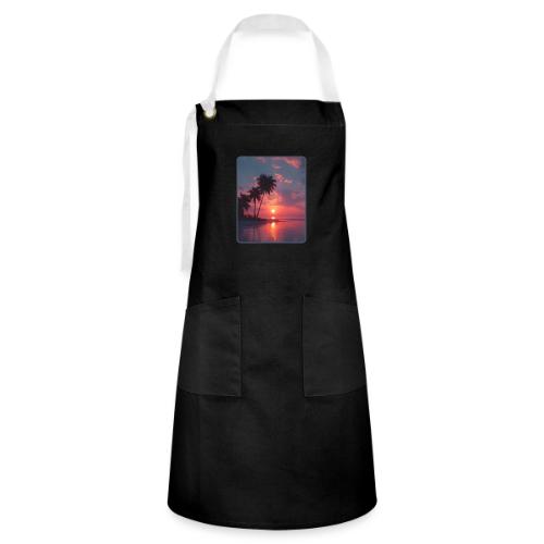 Tropical Sunset Ocean Reflection Design - Artisan Apron