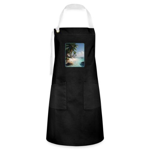 Tropical Beach Paradise Palm Design - Artisan Apron
