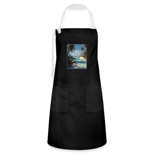 Tropical Island Paradise Ocean Design - Artisan Apron