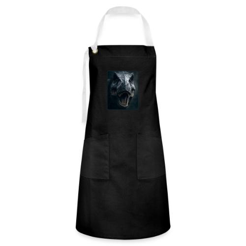 T Rex Cinematic Close-Up Design - Artisan Apron