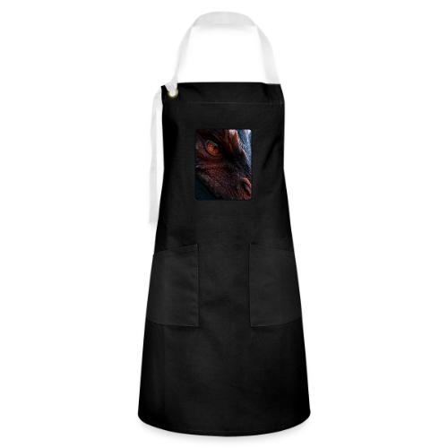 Fierce Ancient Dragon Portrait Design - Artisan Apron