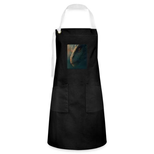 Golden Eye Dragon Close-Up Design - Artisan Apron