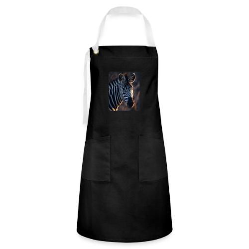 Majestic Zebra Sunset Portrait Design - Artisan Apron