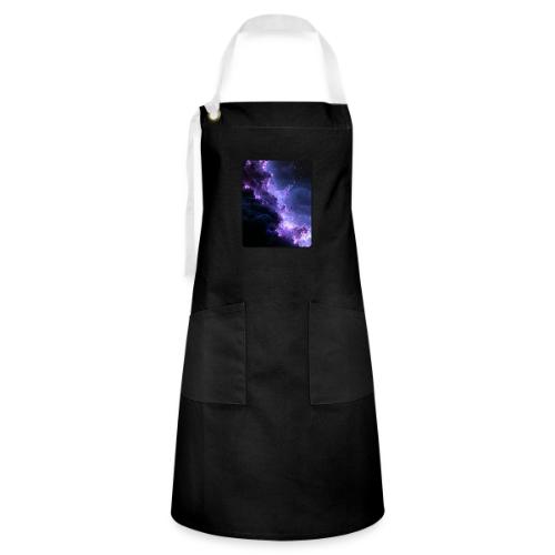Purple Nebula Space Design - Artisan Apron
