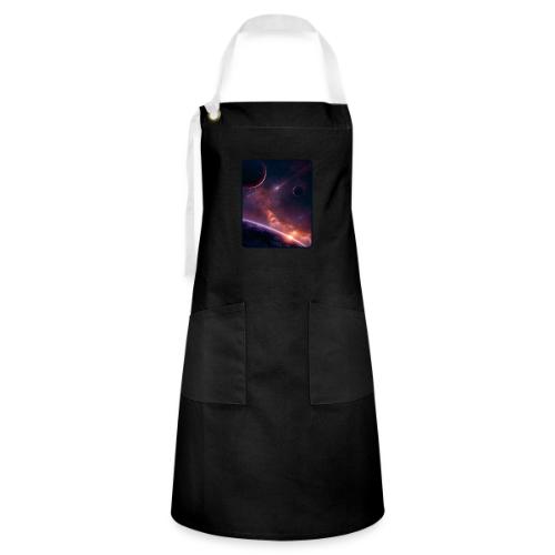 Cosmic Sunset Nebula Space Art - Artisan Apron