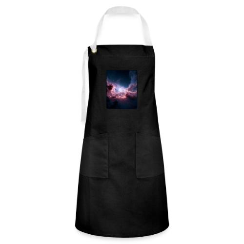 Radiant Cosmic Nebula Artwork - Artisan Apron