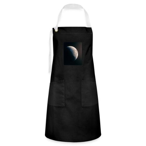 Crescent Moon Celestial Artwork - Artisan Apron