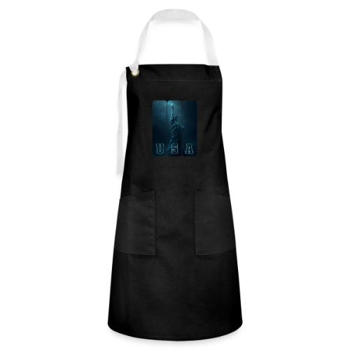 Neon Liberty USA Triptych - Artisan Apron