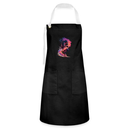 Flaming Ninja Warrior Fantasy Design - Artisan Apron