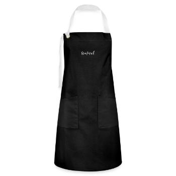 Grateful - Artisan Apron - black/white - Front