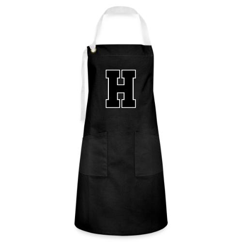 Varsity Letter H Athletic Font Design - Artisan Apron