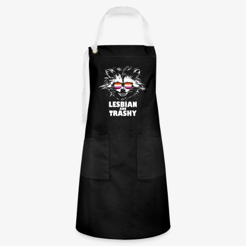 Lesbian and Trashy Raccoon Sunglasses Lesbian - Artisan Apron