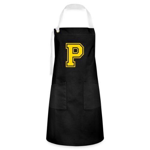 Letter P – Capital Athletic Alphabet Monogram - Artisan Apron