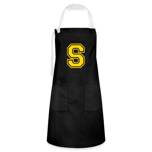 Letter S – Capital Athletic Alphabet Monogram - Artisan Apron