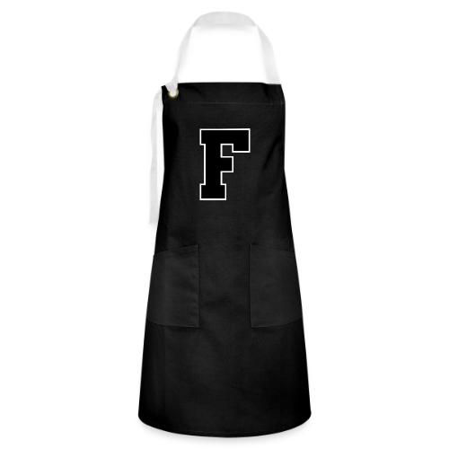Varsity Letter F Athletic Monogram - Artisan Apron