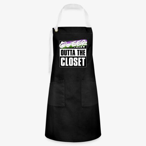 Queer Outta the Closet - Genderqueer Pride - Artisan Apron