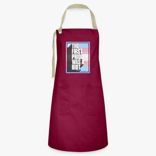 The First Pride Was A Riot Trans Pride Flag - Artisan Apron