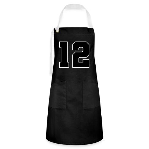 Varsity Number 12 Sports Design - Artisan Apron