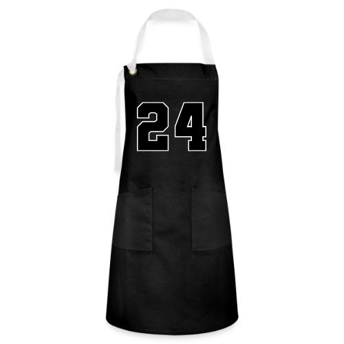 Varsity Number 24 College Font - Artisan Apron