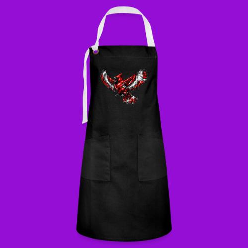 Silver Cardinal in Flight - Artisan Apron