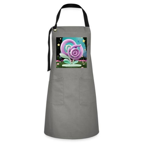 Lila Bloom | Double Floral Eco-Inspired Art - Artisan Apron