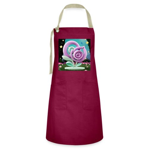 Lila Bloom | Double Floral Eco-Inspired Art - Artisan Apron