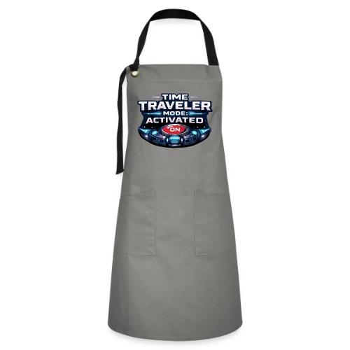 Time Traveler Mode – Futuristic Neon Sci-Fi Tee - Artisan Apron