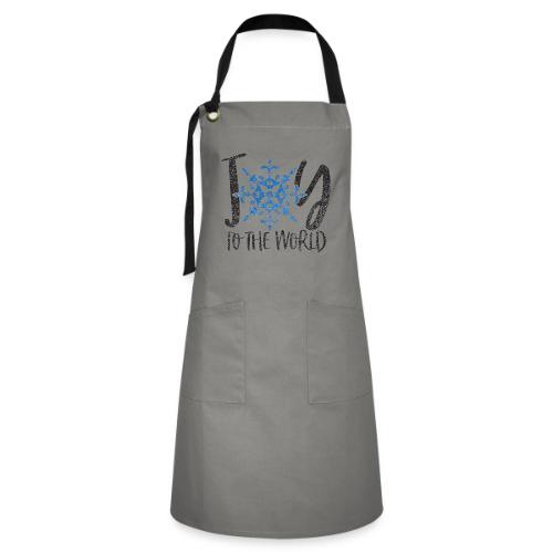 Coastal Christmas Joy to the World Snowflake - Artisan Apron