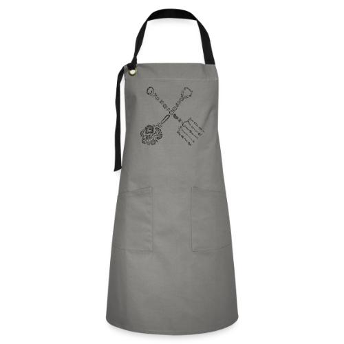 fork and shovel microbe farmer - Artisan Apron