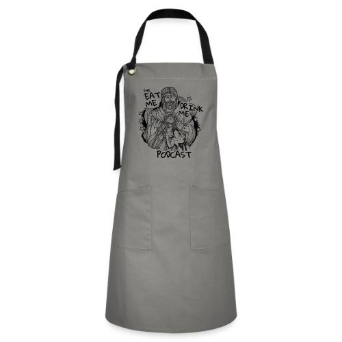 Eat Me Drink Me Podcast revamped logo - Artisan Apron