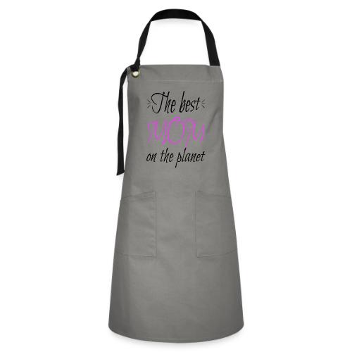 The Best Mom on the Planet - Black Print and Decor - Artisan Apron
