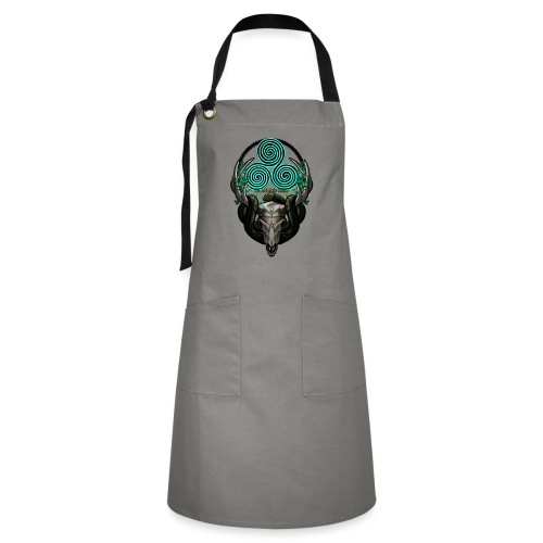 The Antlered Crown (Color Text) - Artisan Apron