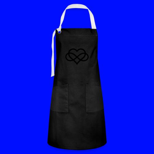 Infinity Heart (black) - Artisan Apron
