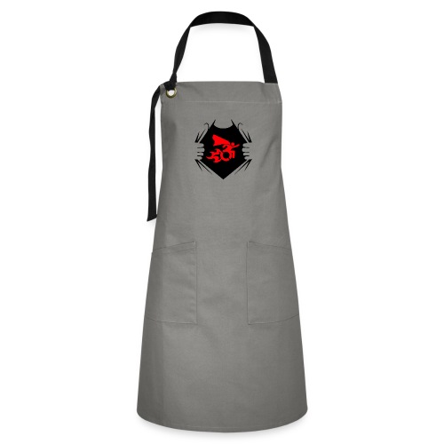 Wheelchair user with flames, speedy fast roller - Artisan Apron