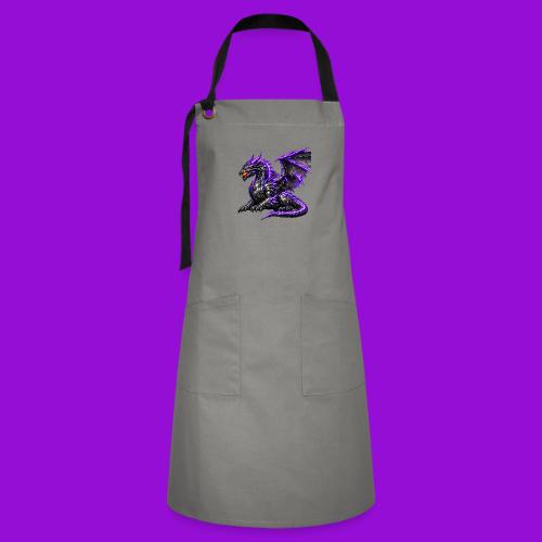 Neon Dragon at Rest - Artisan Apron