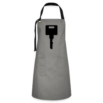 key - Artisan Apron - gray/black - Front