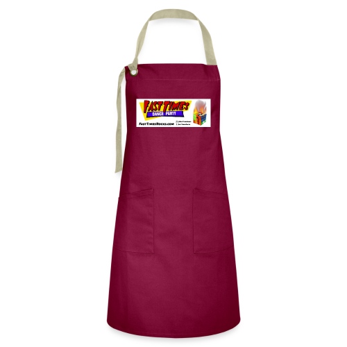 Fast Times Logo with Burning Cube - Artisan Apron