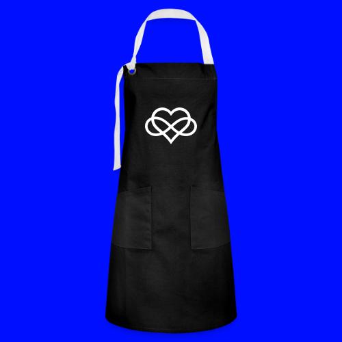 Infinity-Heart (white) - Artisan Apron