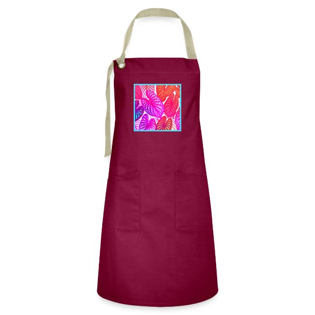Color Burst Leaves Neon Elegance
